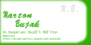 marton bujak business card